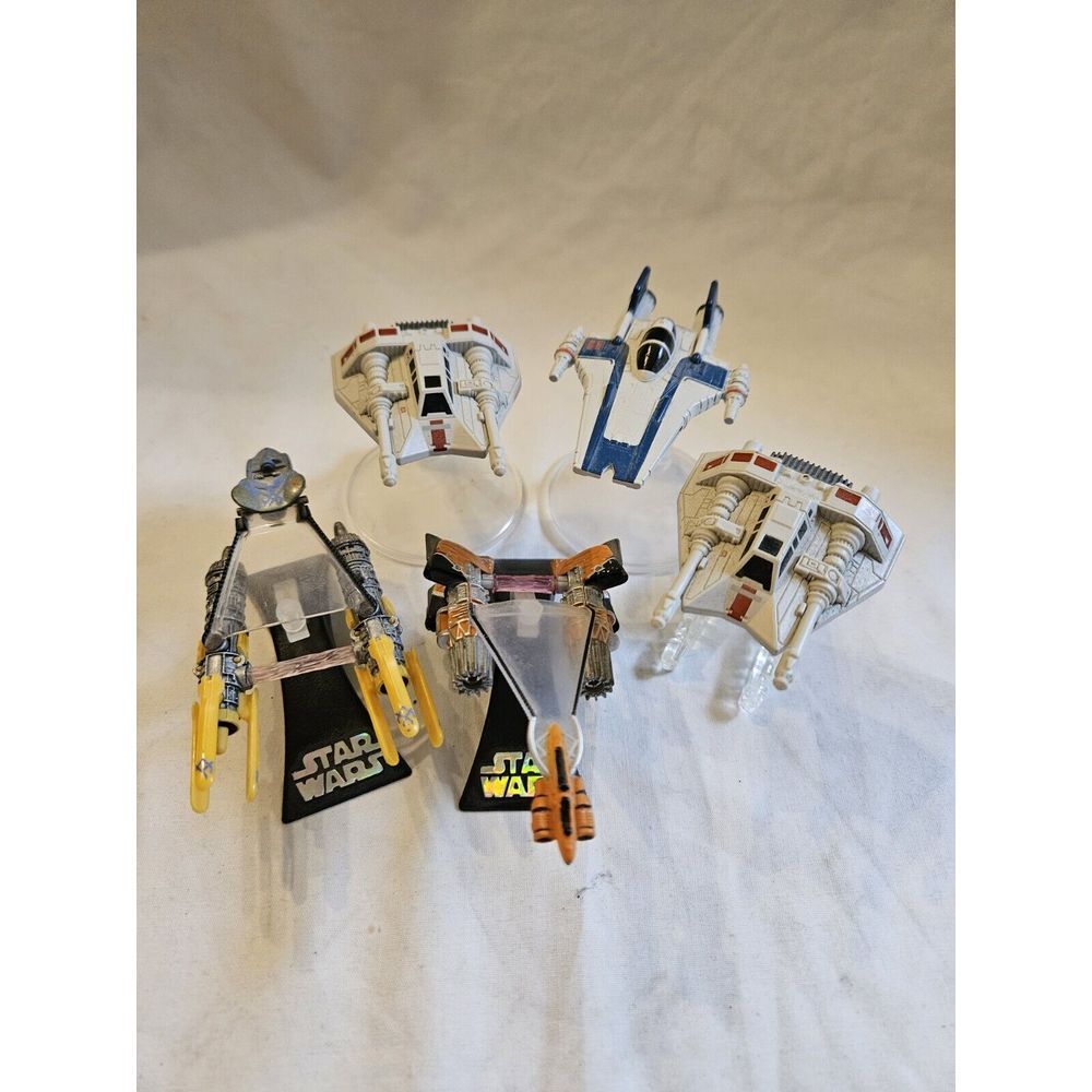 Lot Of 5 Star Wars Miniatures 2004 2014 2016 Hot Wheels Mattel Hasbro